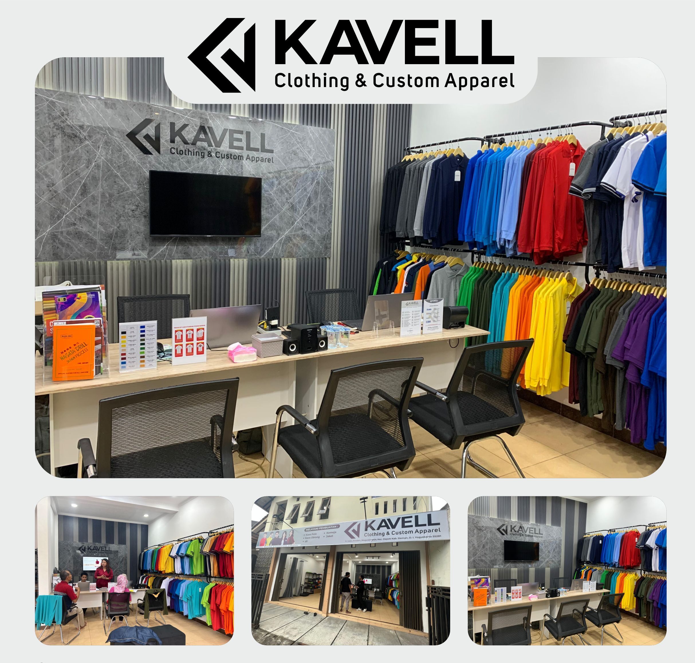 Toko Kaos Polo Jogja - Kavell Clothing Konveksi