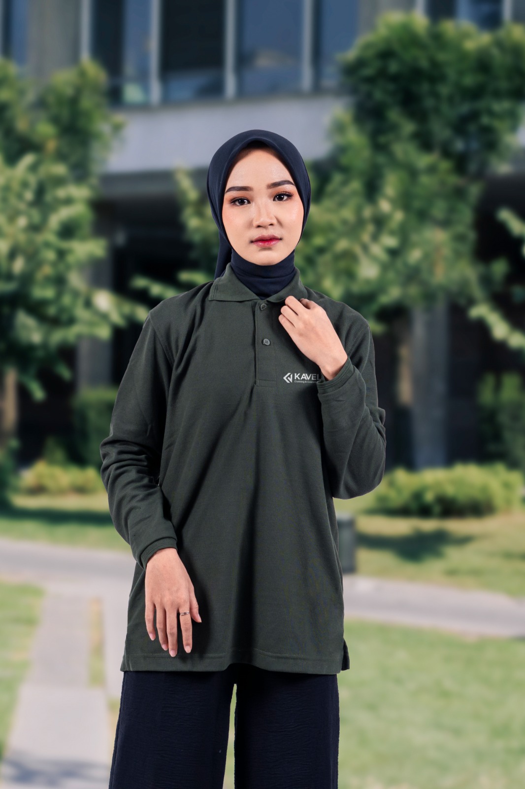 Konveksi Kaos Polo Panjang Jogja - Kavell Clothing Portfolio