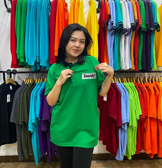 Kaos Polo Bordir Hijau - Testi